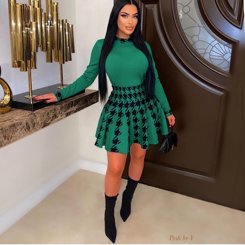 💚Knit skirt set💚